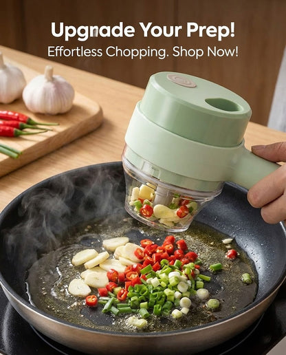 Multipurpose Hand Operated Electric Vegetable Cutter Set