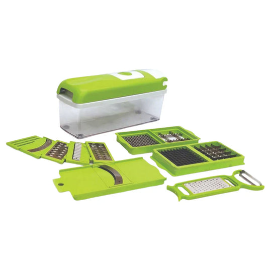 Plastic 12-in-1 Manual Vegetable Grater,Chipser and Slicer